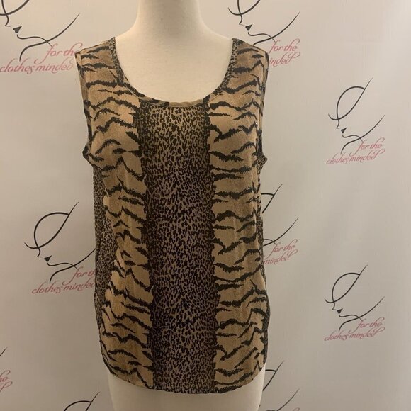 Jordan. Sz S. Metallic Button Up Animal Print Long Sleeve Shirt with Tank. B43 - Picture 8 of 8